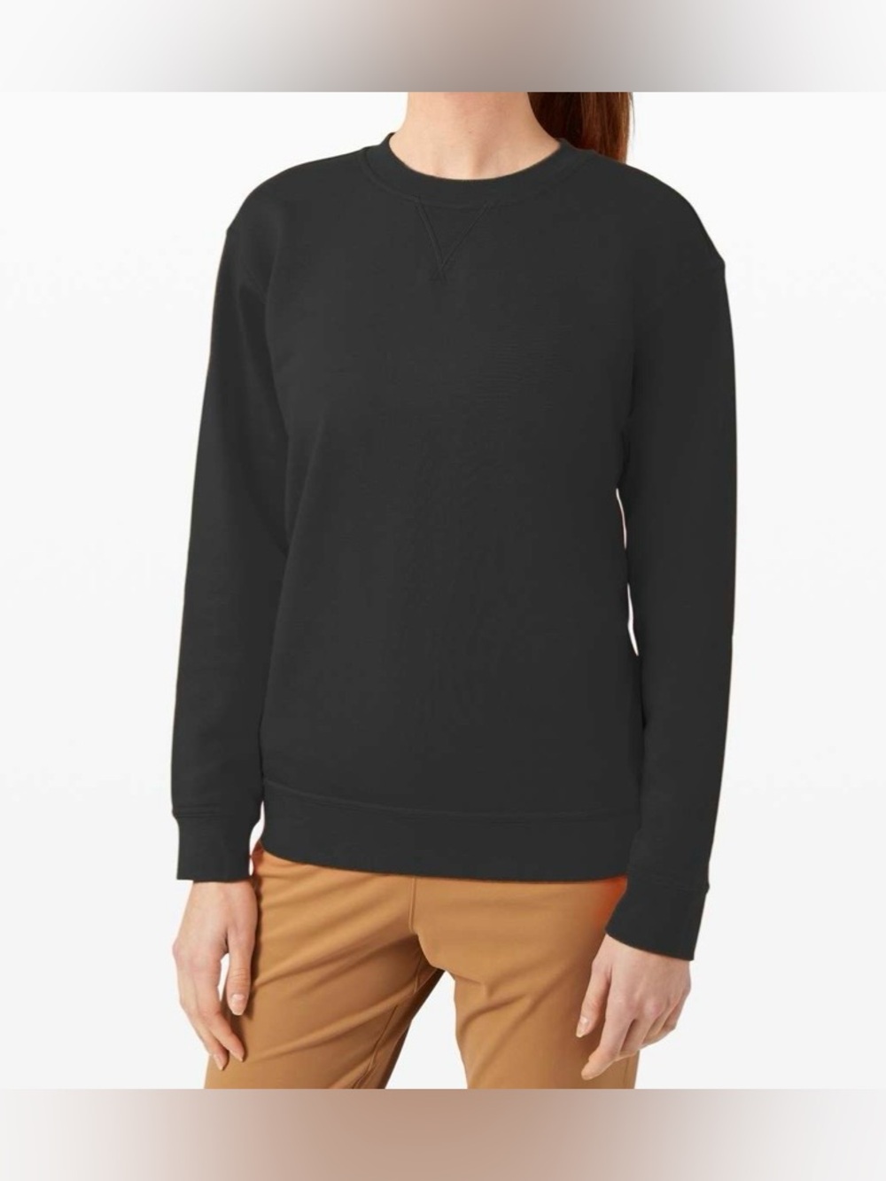 LULULEMON Black All Yours Terry Crew Sweatshirt
